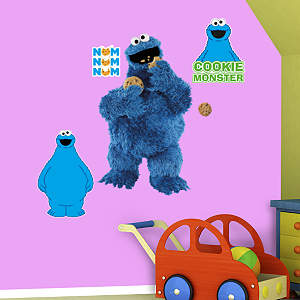 Cookie Monster Collection Fathead Wall Decal